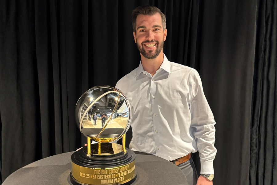 Tony Bellissimo with trophy