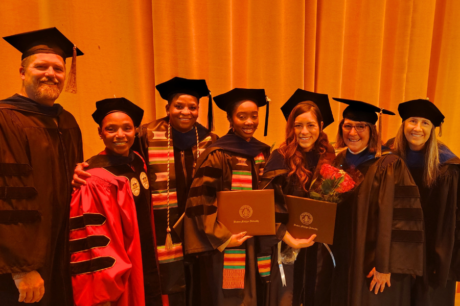 faculty and students from cecp at graduation