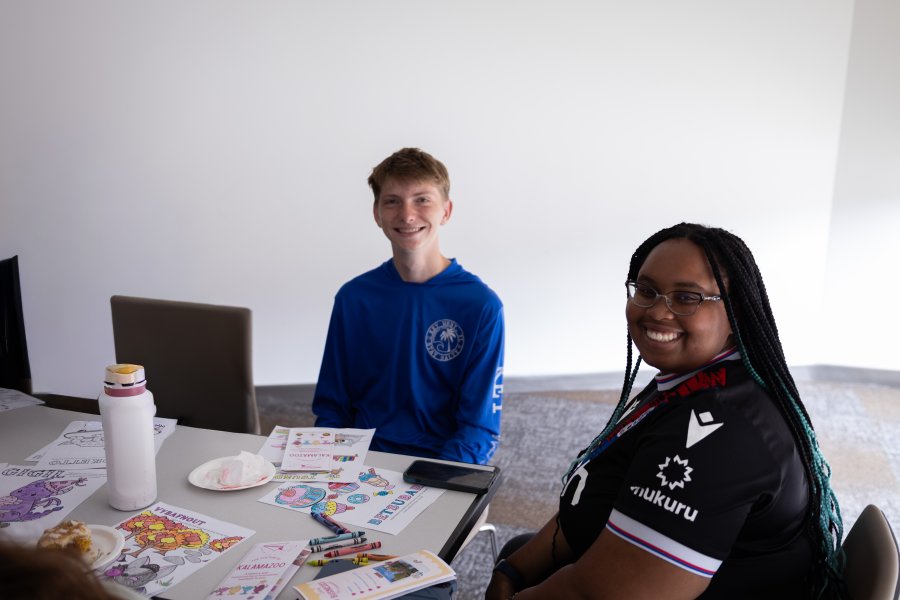 A photo of students smiling during a Global Social