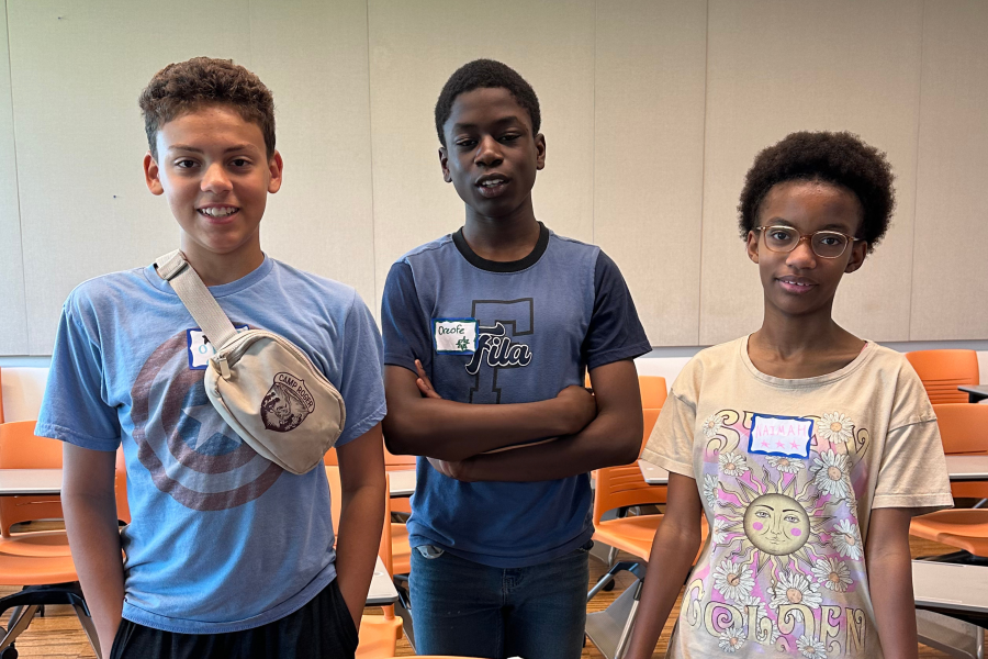 WIRE students presenting their ideas in Applied Science class