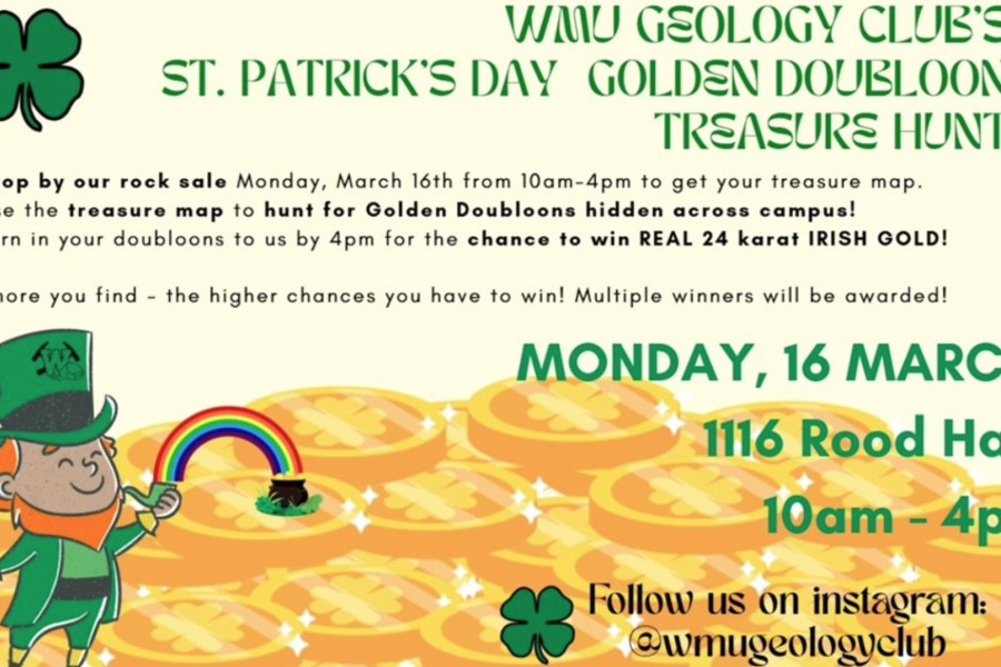WMU Geology Club St. Patrick's Day Treasure Hunt