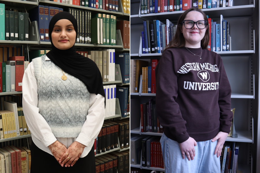 Manahel Abdulrab and Autumn Ropp, recipients of 2026 Library Student Employee Scholarship