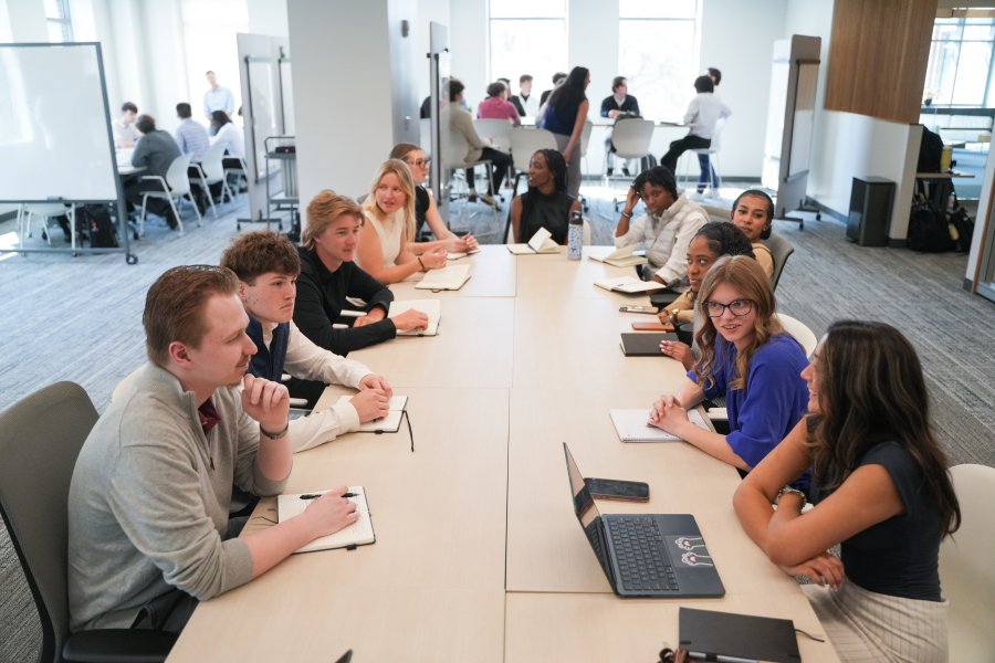 Student group meets at Sleeping Giant Capital