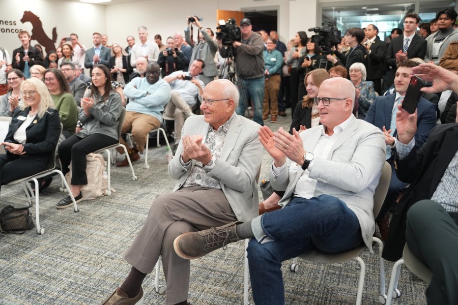 The audience at the Stan Lucas Trust gift announcement