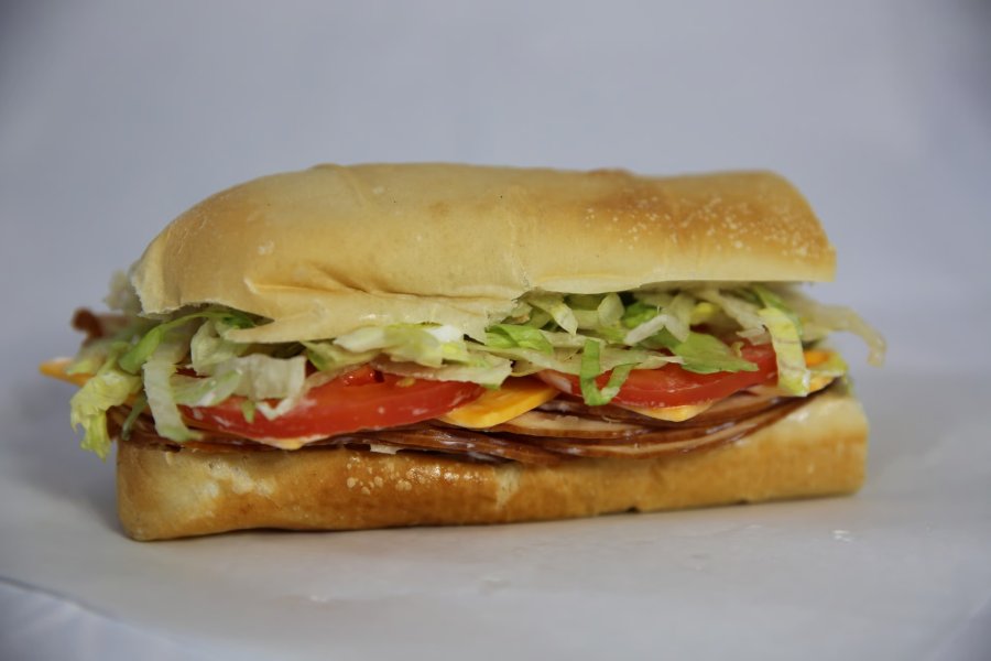 "The Galley" sandwich displayed on a white background.