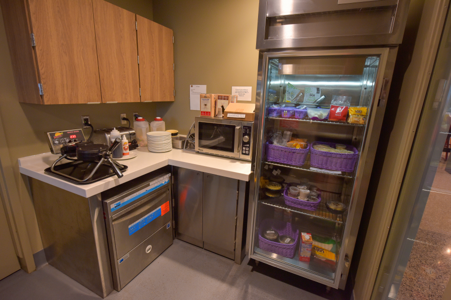 Inside view of My Pantry, a gluten-free and nut-free space for registered students to use at the Valley Dining Center.