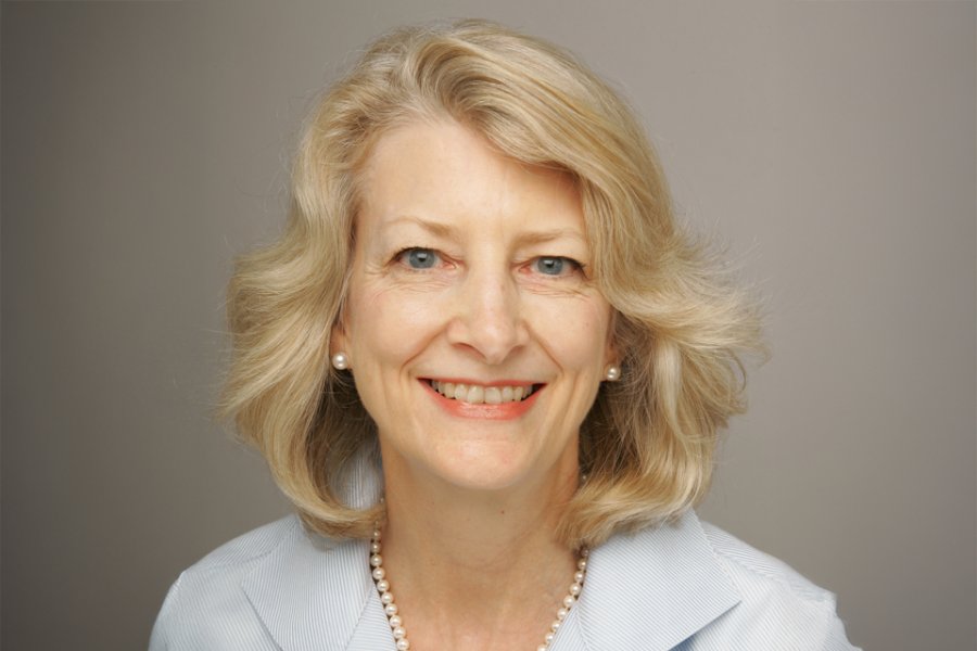 Nancy McGaw wearing a light-colored jacket