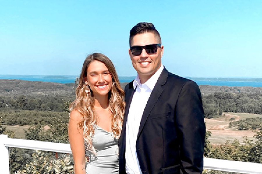 WMU Aviation Management Alumni AJ Nye and his wife