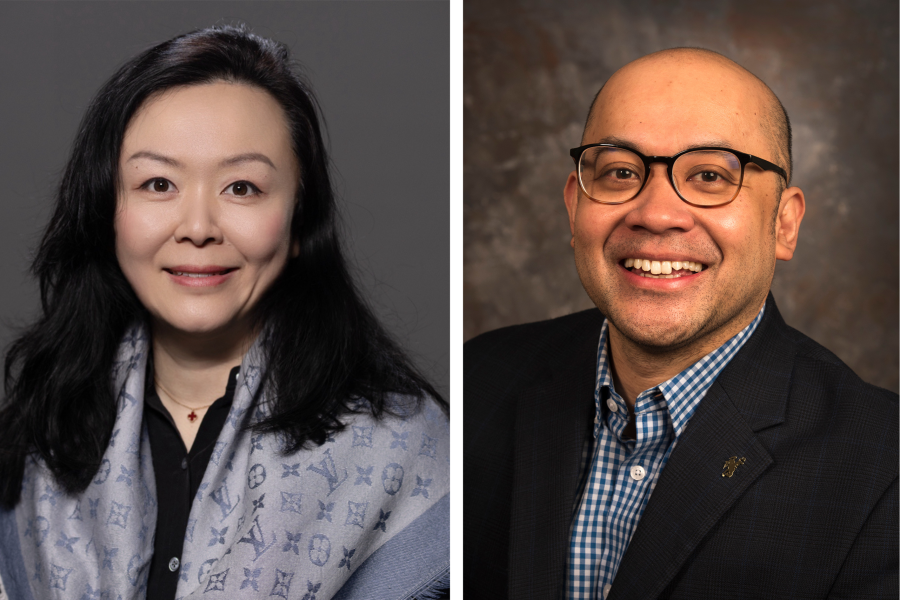 Amber Li and Daing S. Nasir are new leaders in the International Student and Scholar Services Office.