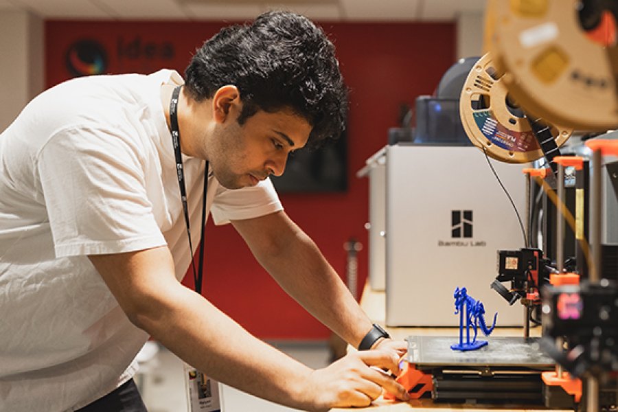 A student at Haworth College of Business
