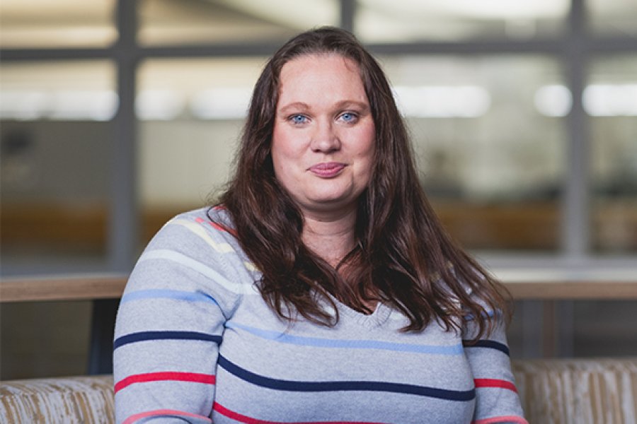 A student at Haworth College of Business