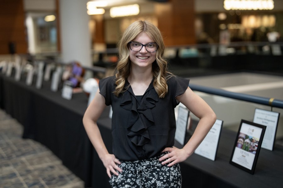 A portrait of Mackenzie Flood.