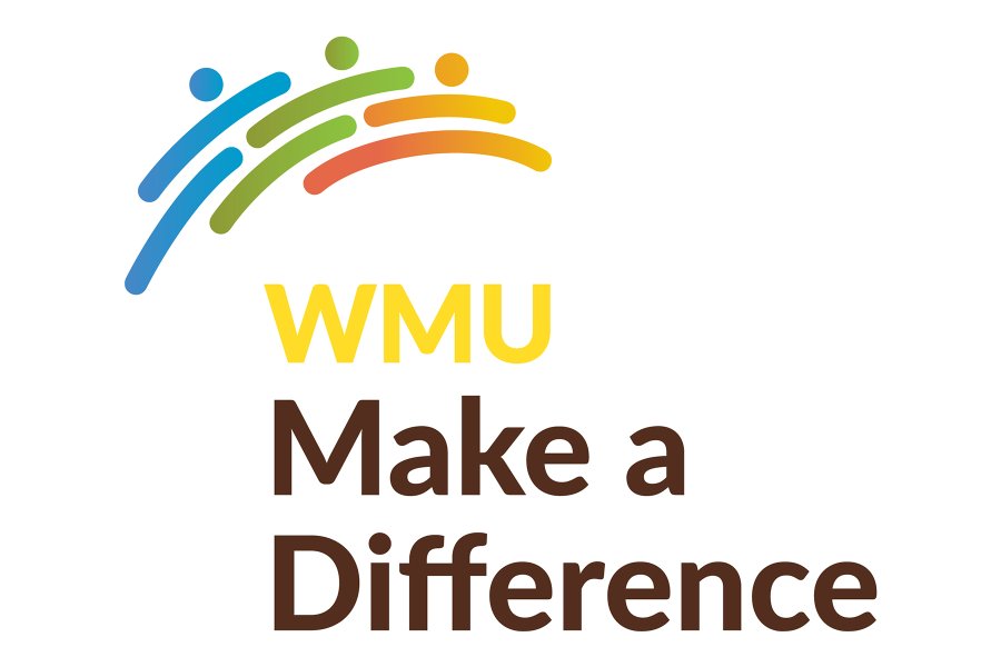 WMU Make a Difference award logo with a rainbow design.