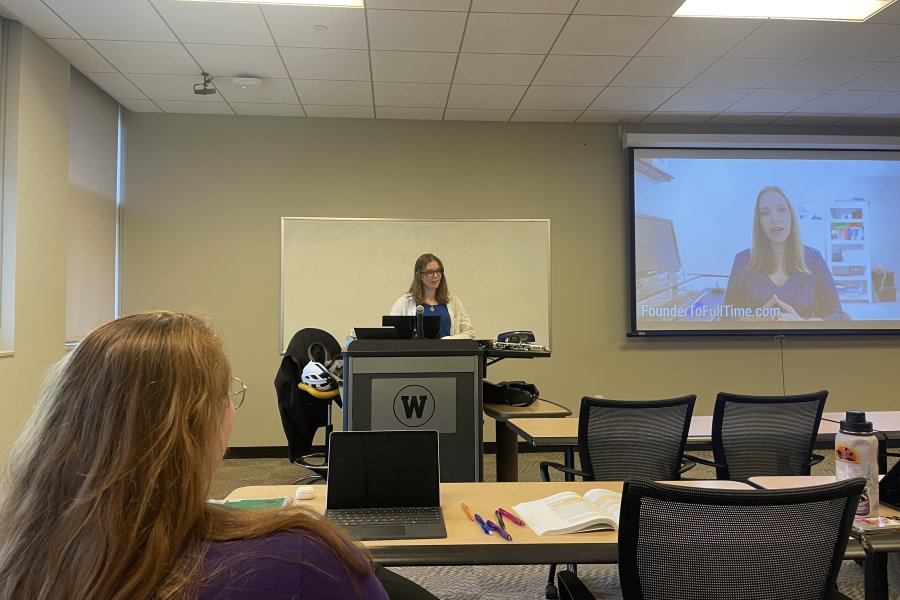 Students in Western Michigan University’s SWRK 4010: Task Groups and Organizations course 