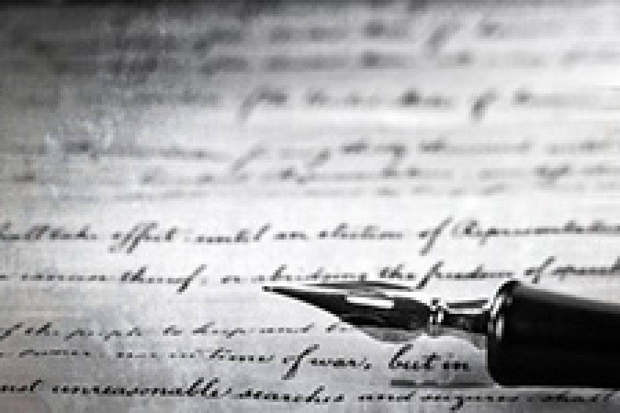 Stock photo of a pen and paper