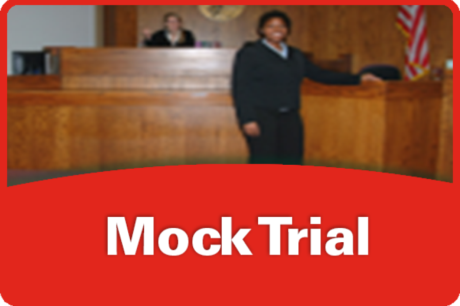 Student in courtroom.