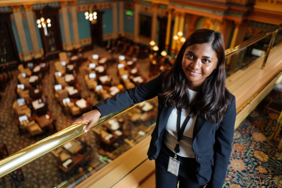 Immaculata James at the Capital