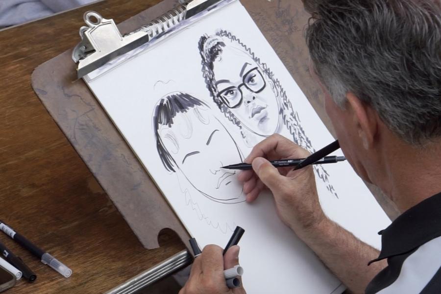 Caricature artist 