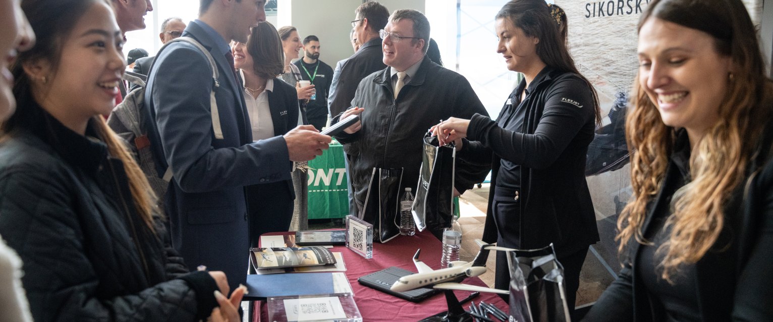 Students at Aviation Outlook Day