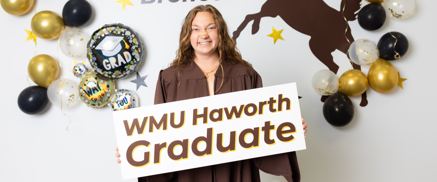 Graduation photo of food marketing major Audrey Dorman