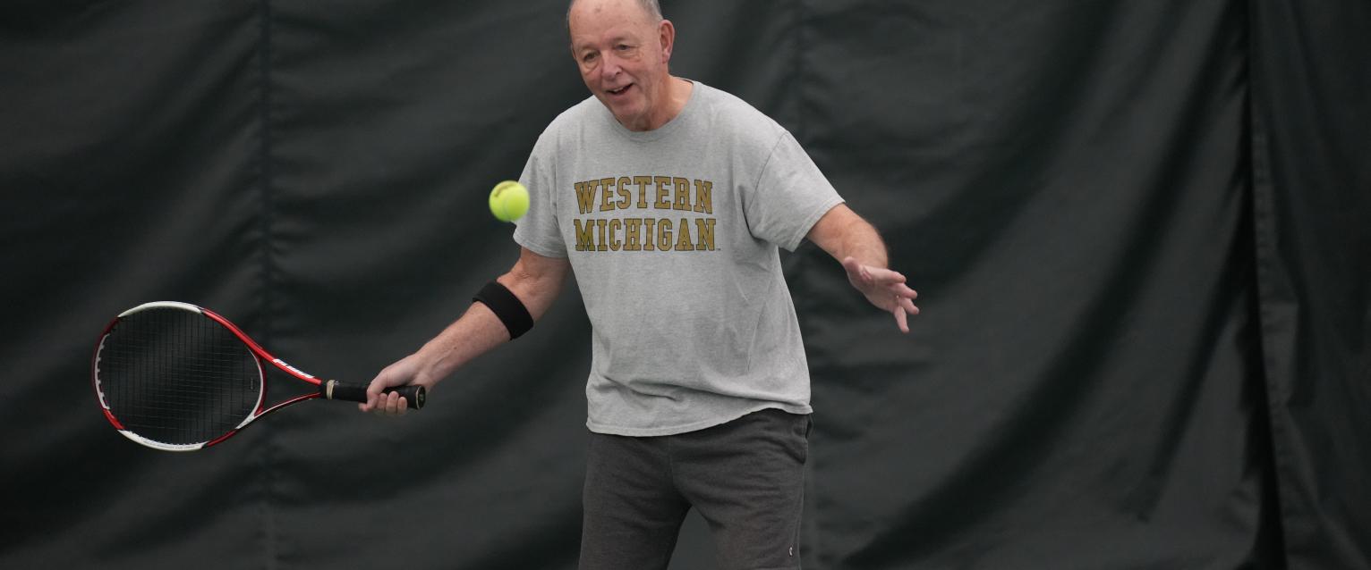 WMU retired and playing tennis at West Hills
