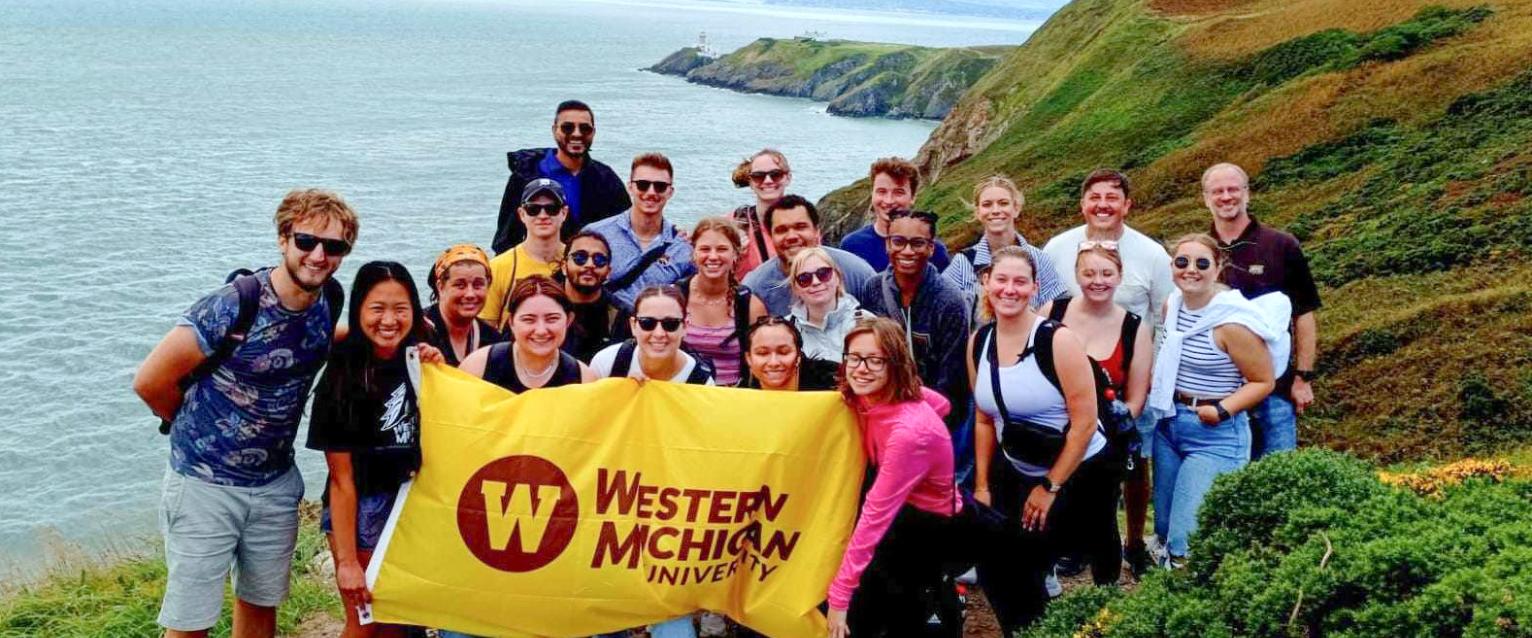wmu students on study abroad trip to ireland