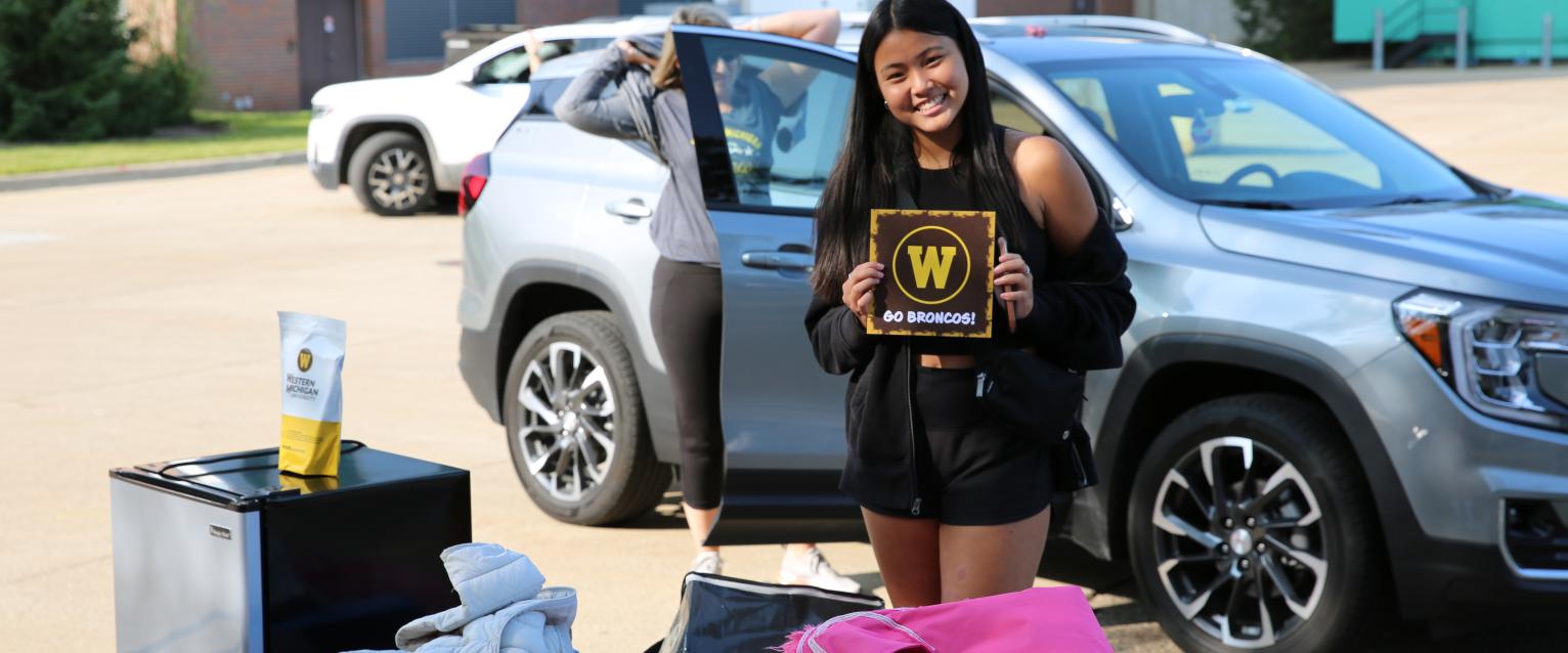 Student moving in