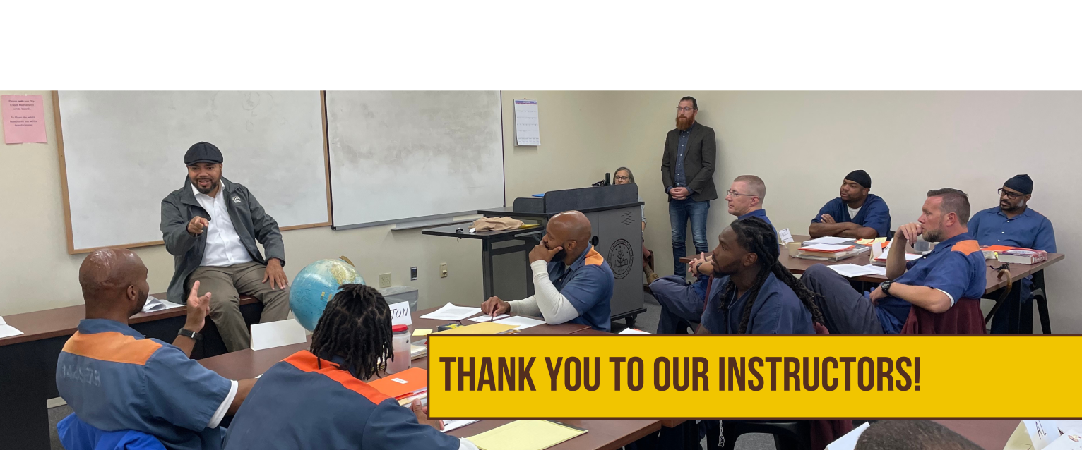 Thank you to our instructors.