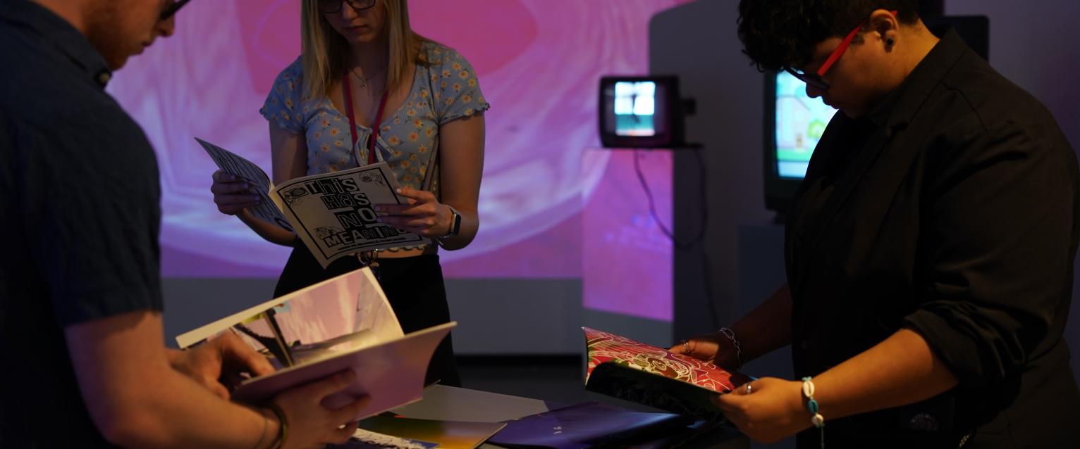 Kinetic Imaging Students at Time and Process Exhibition