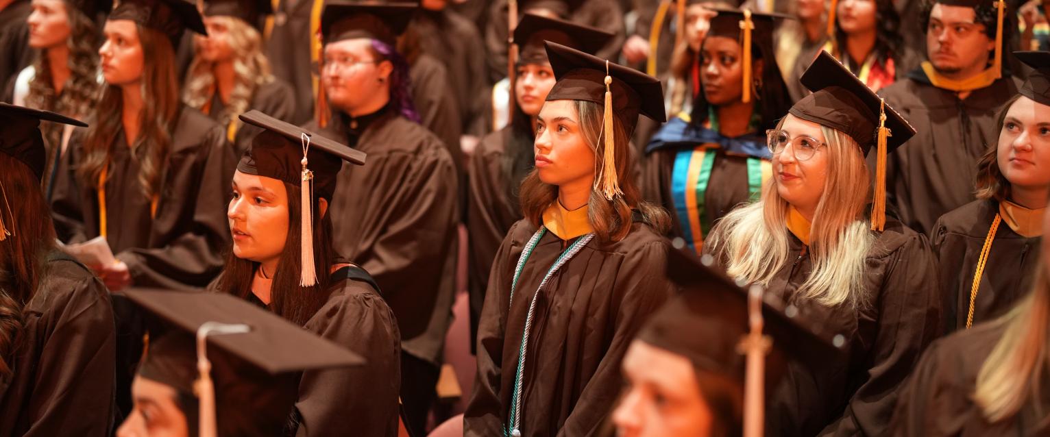 Students at graduation