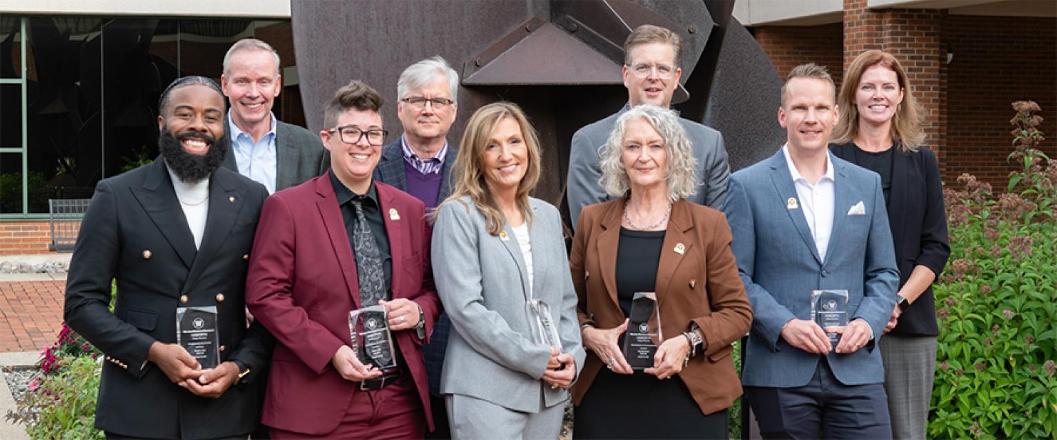 Group of alumni honorees