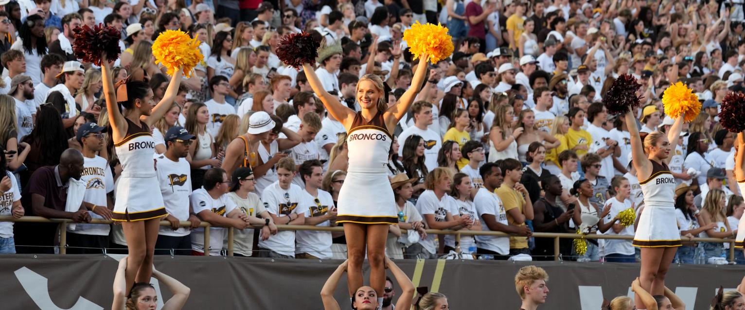 Cheerleaders at WMU