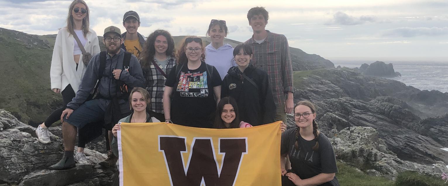 Geology Club at Malin Head, Ireland