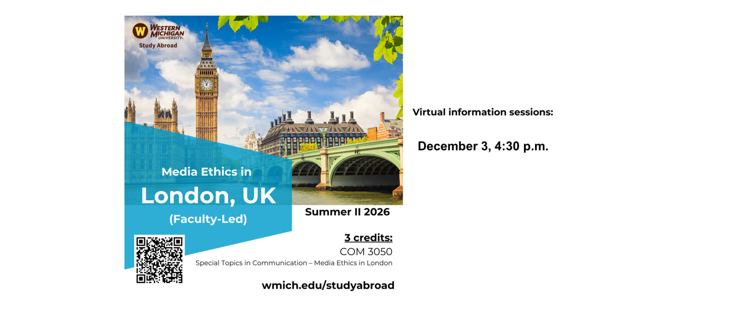 Study Abroad: Media Ethics in London with Dr. Sandra Borden, Professor of Communication
