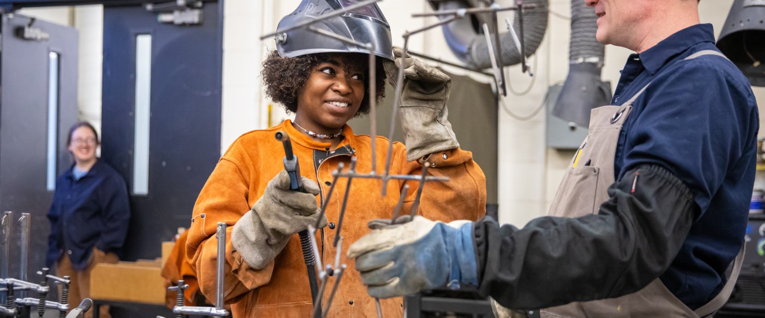 Faculty and staff in class in the College of Fine Arts