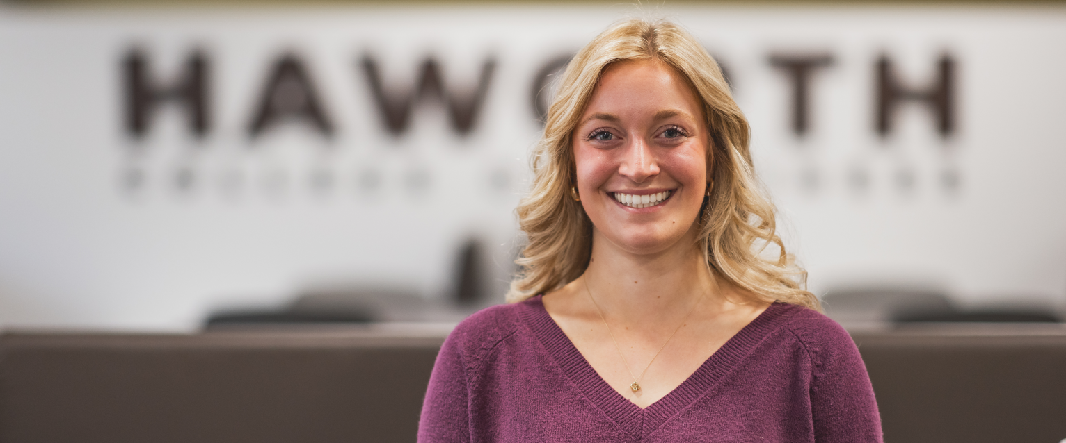Marketing student Lexi Allshouse in the Schneider Cafe