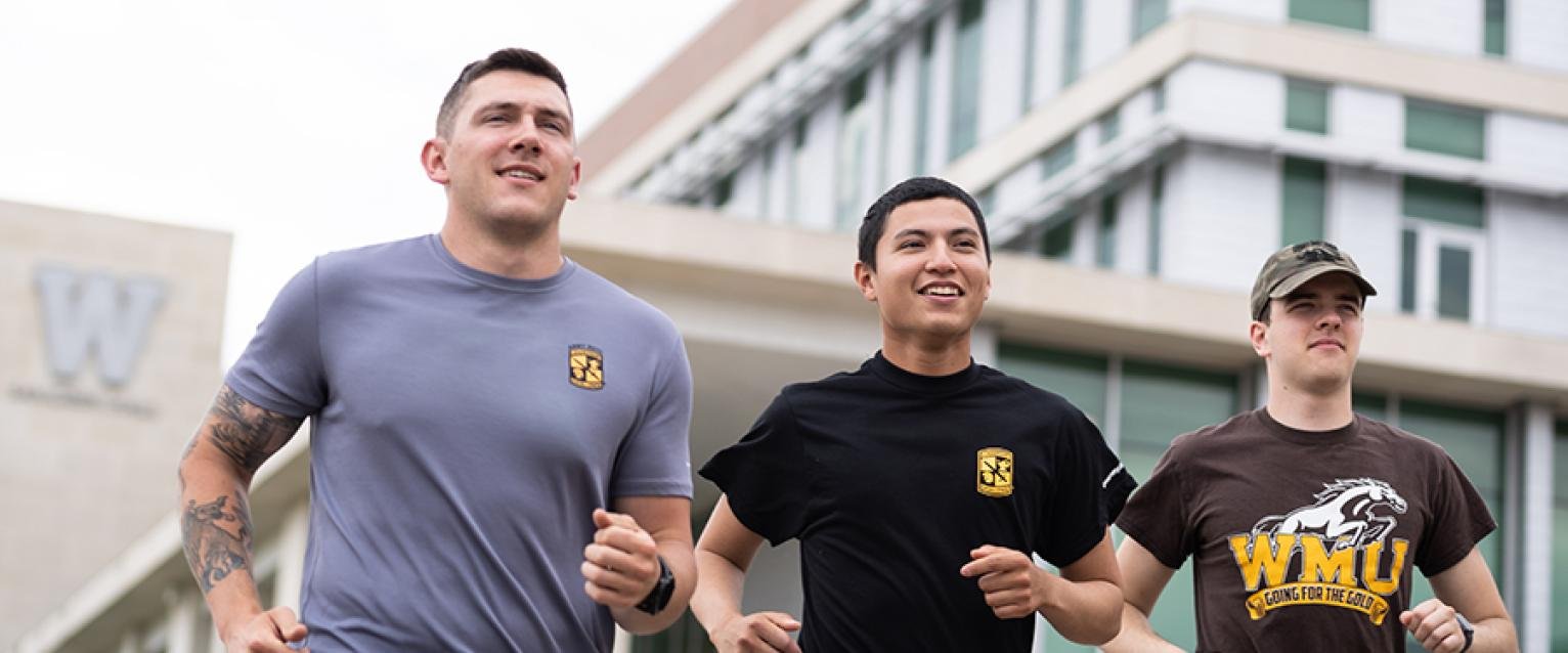 Cadets on a morning run 