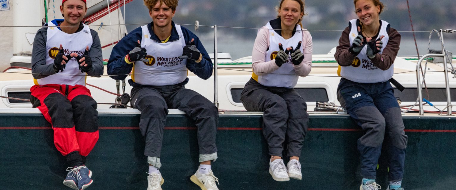 Group of WMU Club Sailing Students smiling