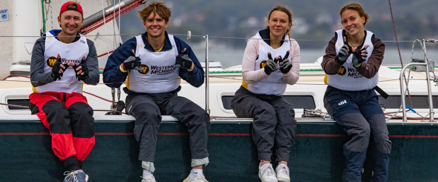 Group of WMU Club Sailing Students smiling