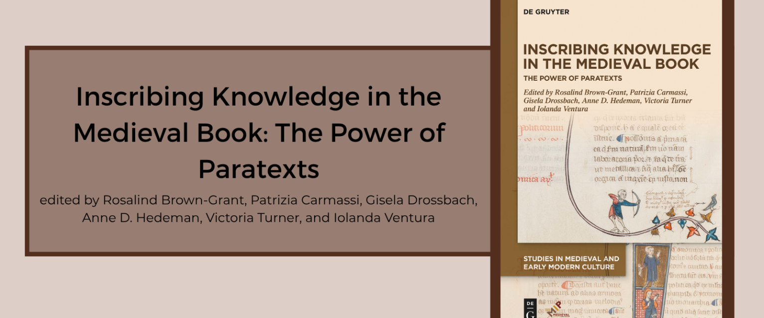 Cover of "Inscribing Knowledge in the Medieval Book."