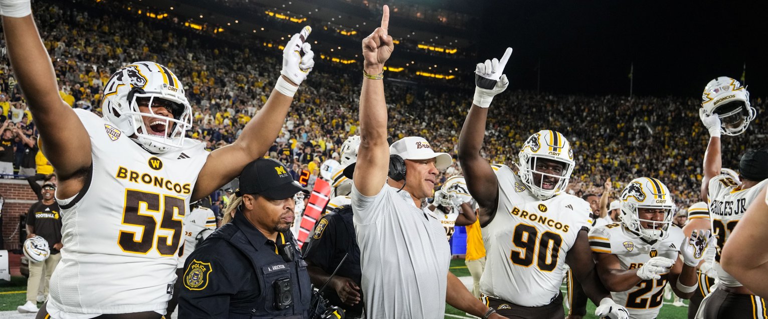 WMU Football celebrating becoming MAC champions in 2025