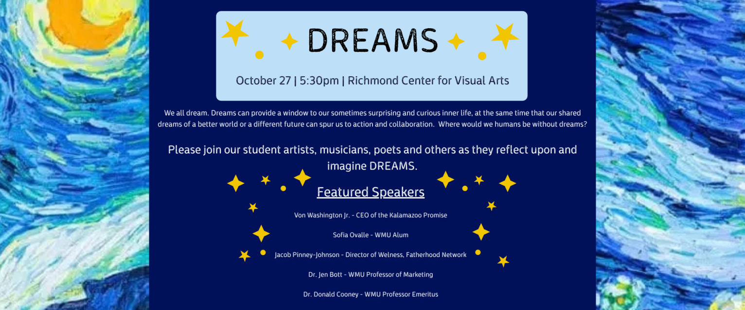 DREAMS event flyer slideshow format