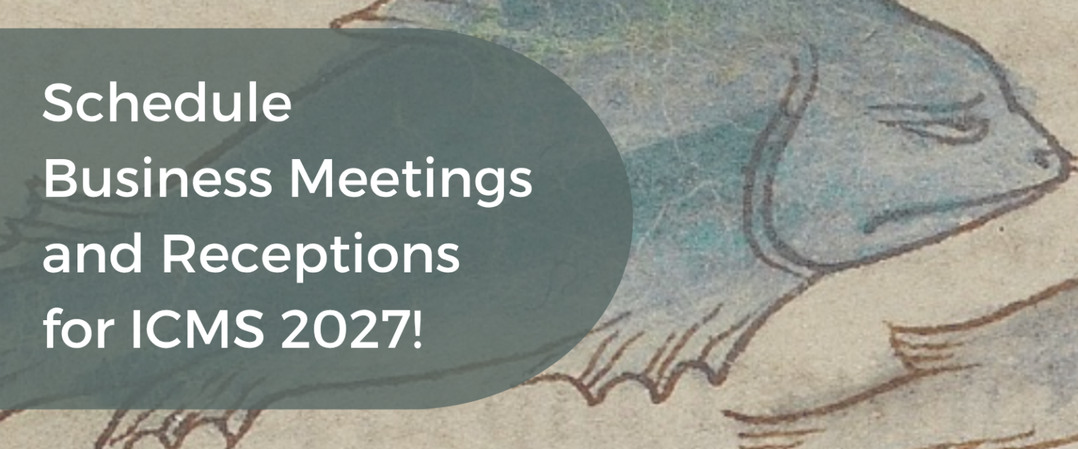 Announcement that business meetings and receptions for ICMS 2027 can now be scheduled.