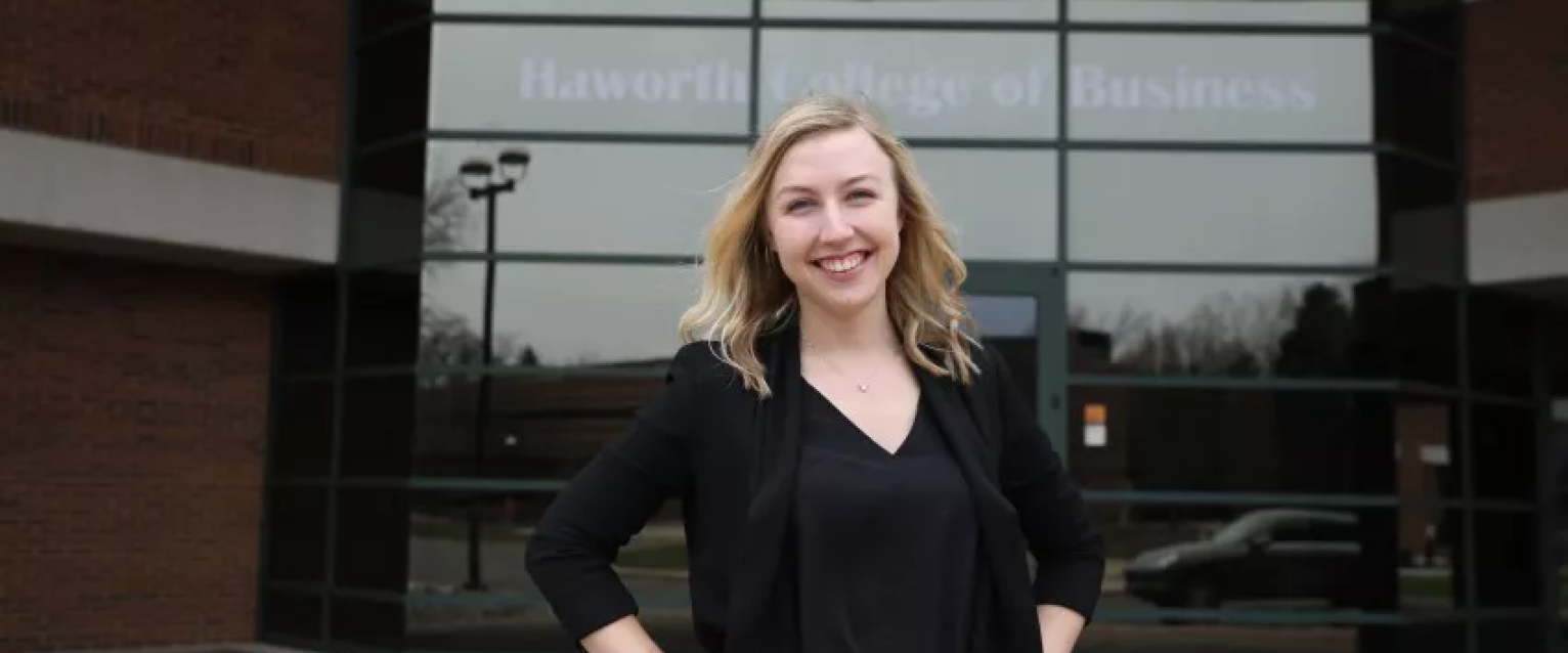 Erika Hejl, works for The J.M. Smucker co.