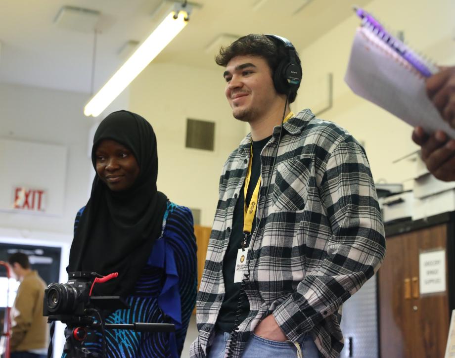 WMU School of Communication students doing a professional capstone project.