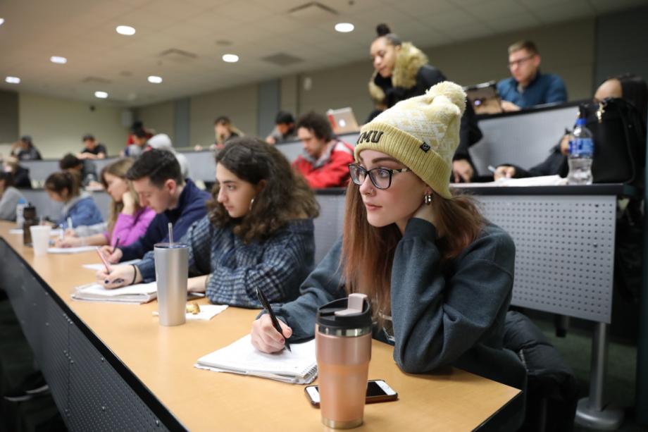 WMU School of Communication students in a lecture course