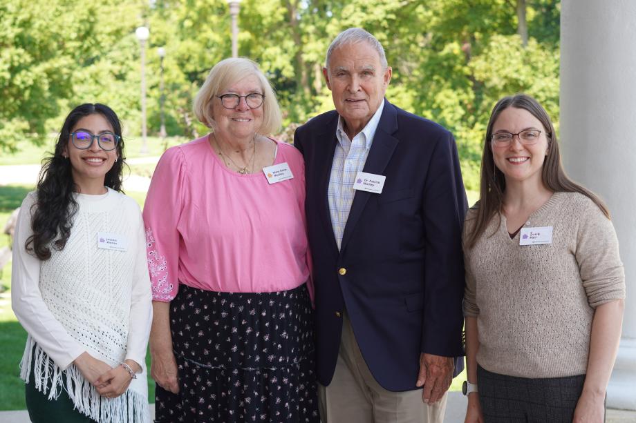 munley family and scholarship recipients 