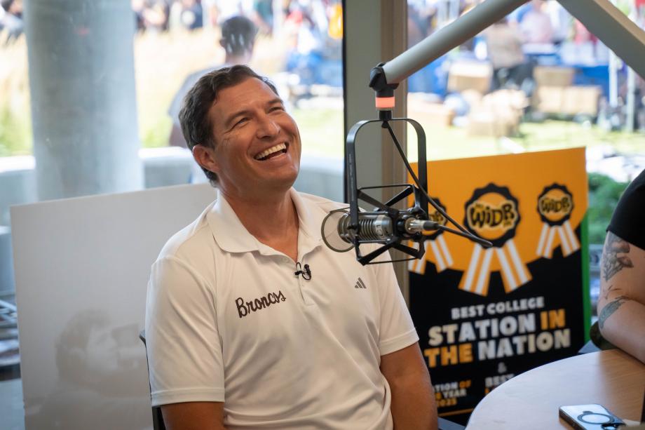President Russ Kavalhuna speaks to WIDR-FM, the best college station in the nation for 2025.