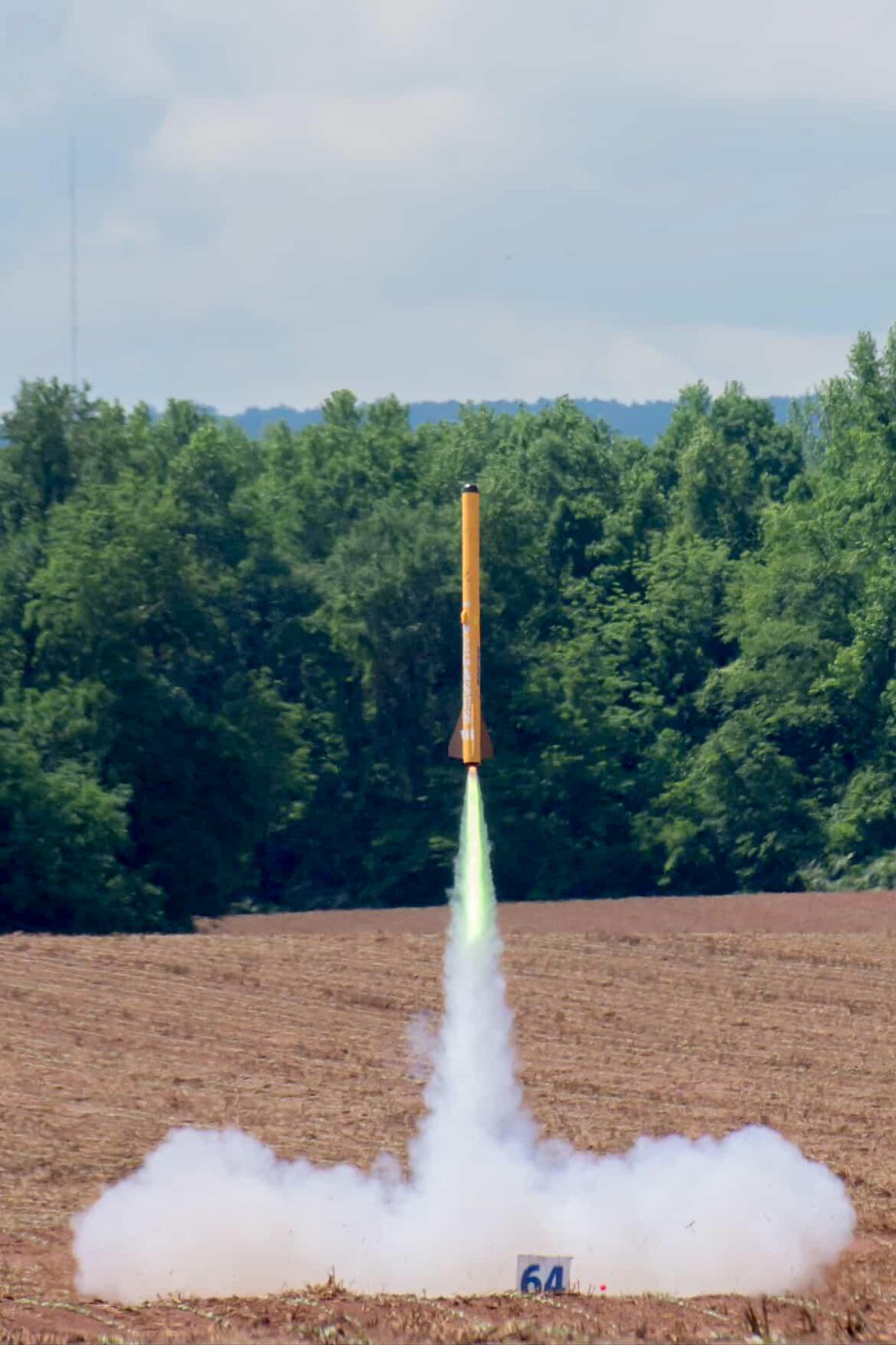 Student organization launched rocket