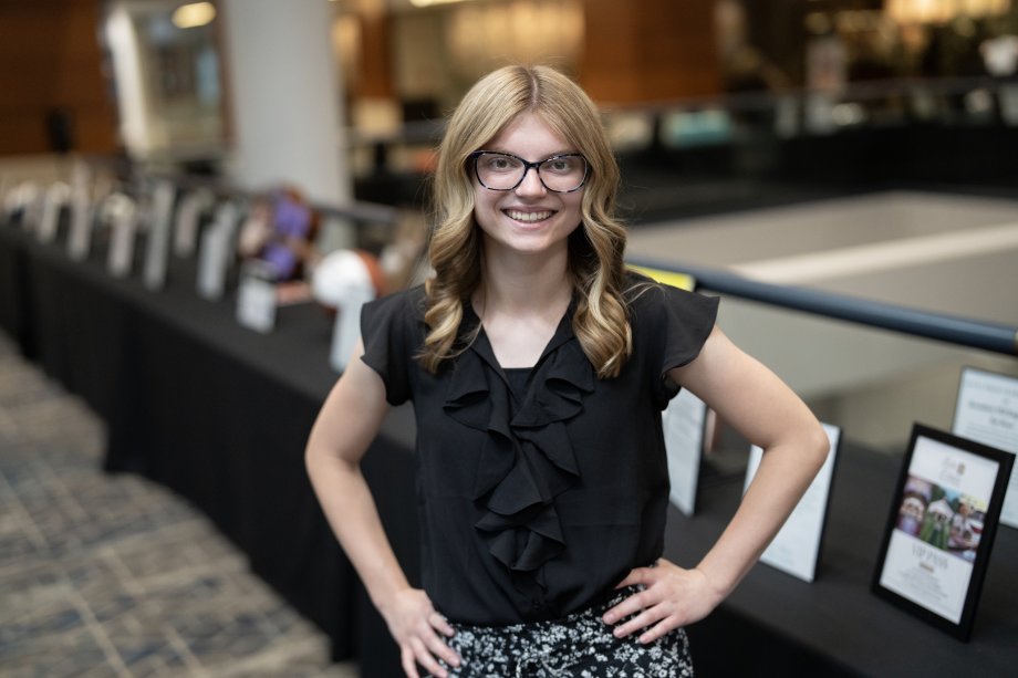 A portrait of Mackenzie Flood.